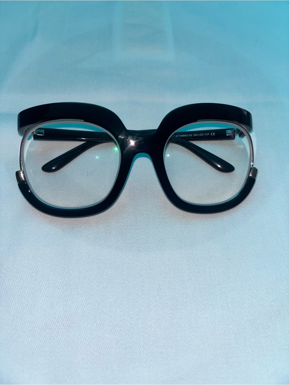 Classic Black Women's Oversized Square Glasses